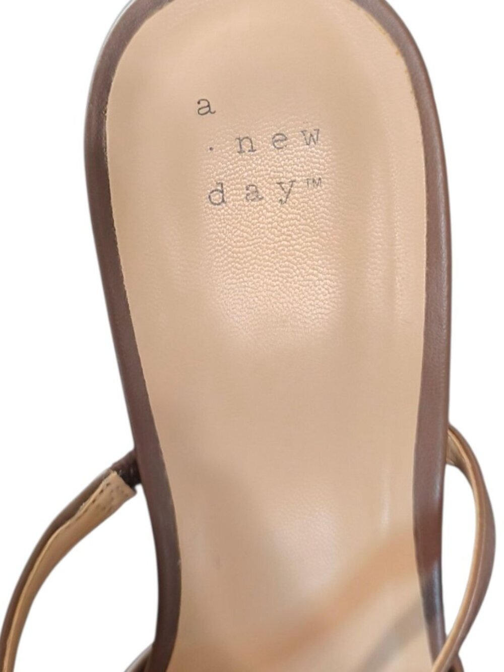 A New Day Pointed Toe Sheer Mesh Kitten heel mules Women Shoes Chocolate Size 11 - Picture 6 of 11